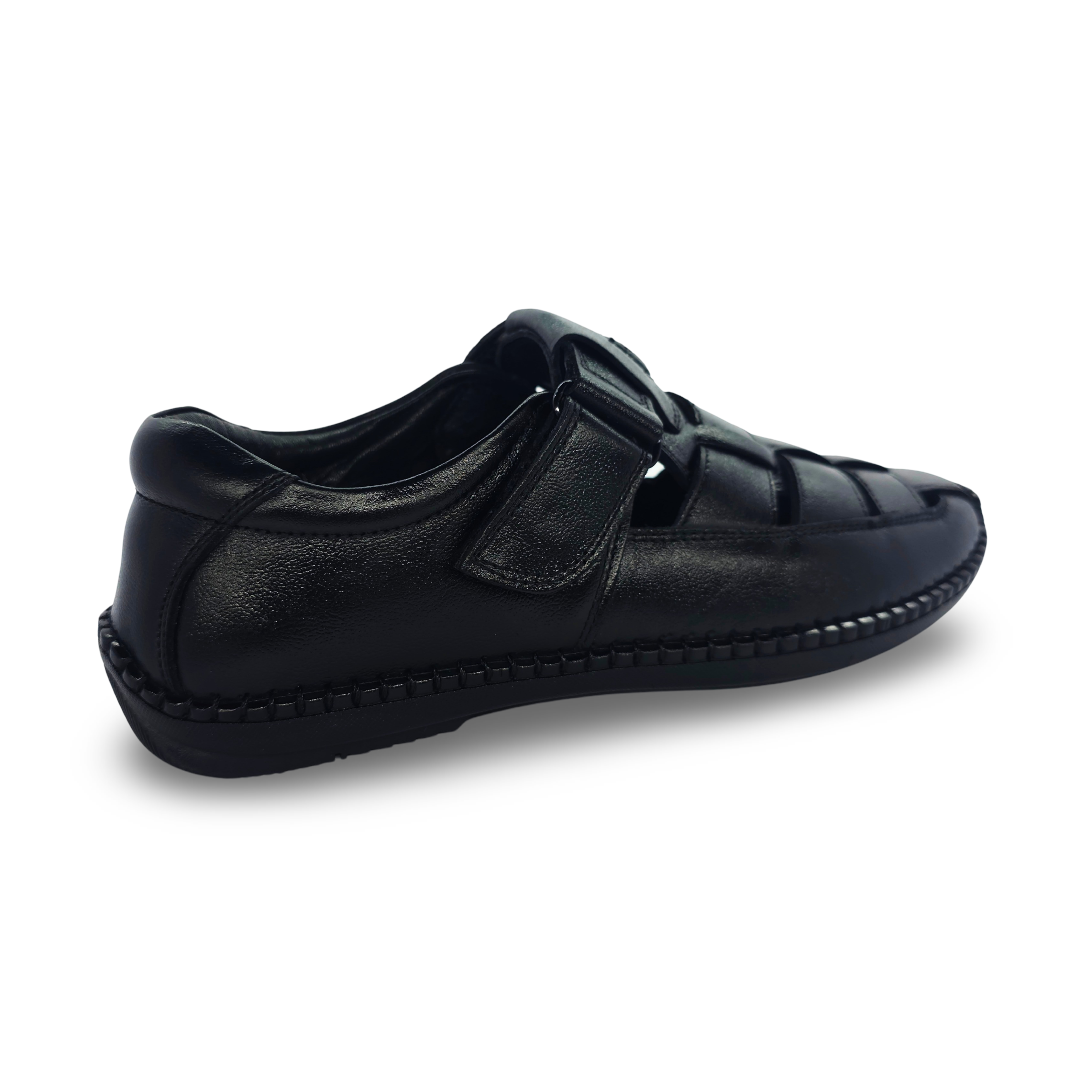 Stylish Roman sandals for Men-HW-808-Black