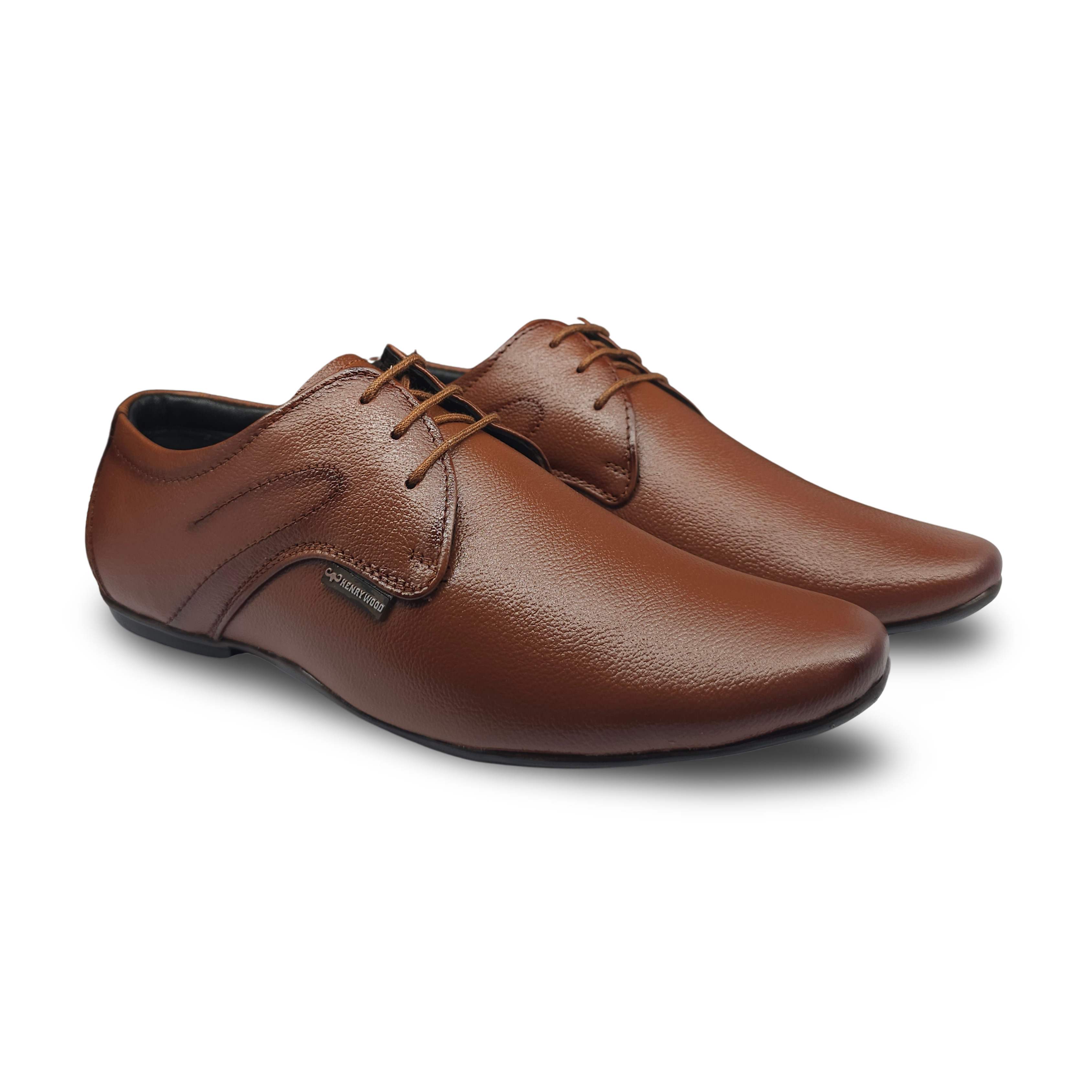 Elite Derby Formal Shoes-HW-433-Tan
