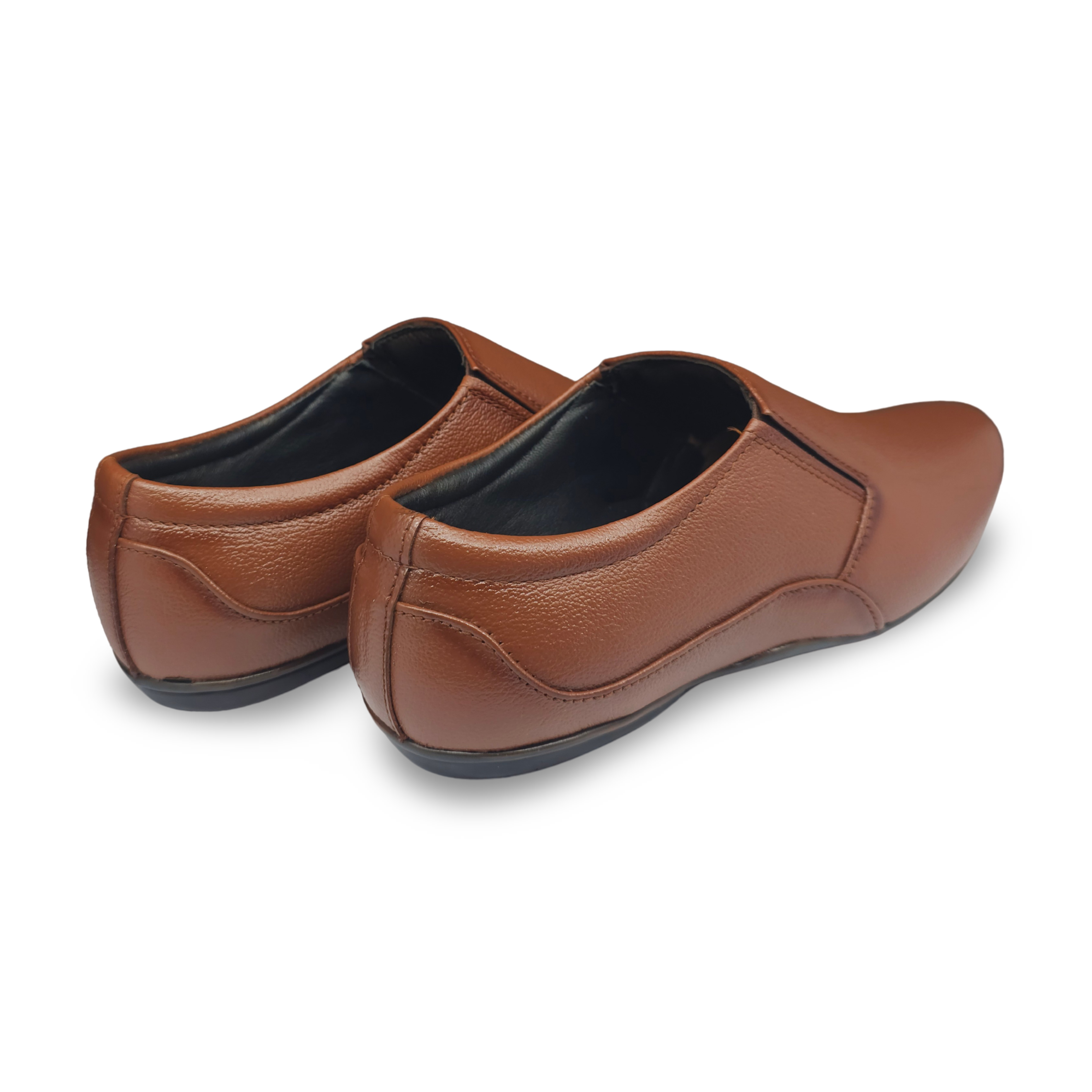Modern Formal Leather Shoes-HW-432-Tan