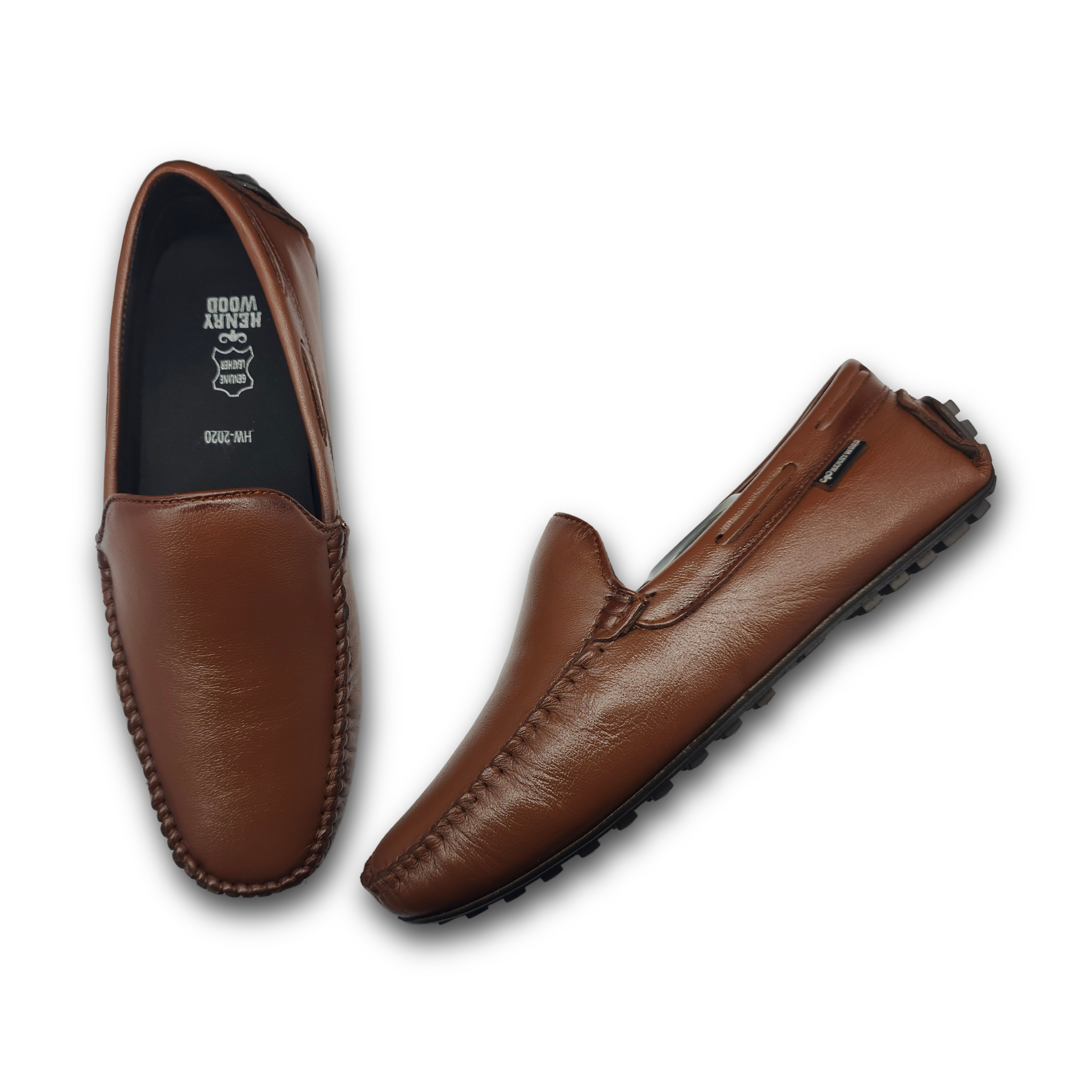Classy Leather Loafers for Men- HW-2020-Tan