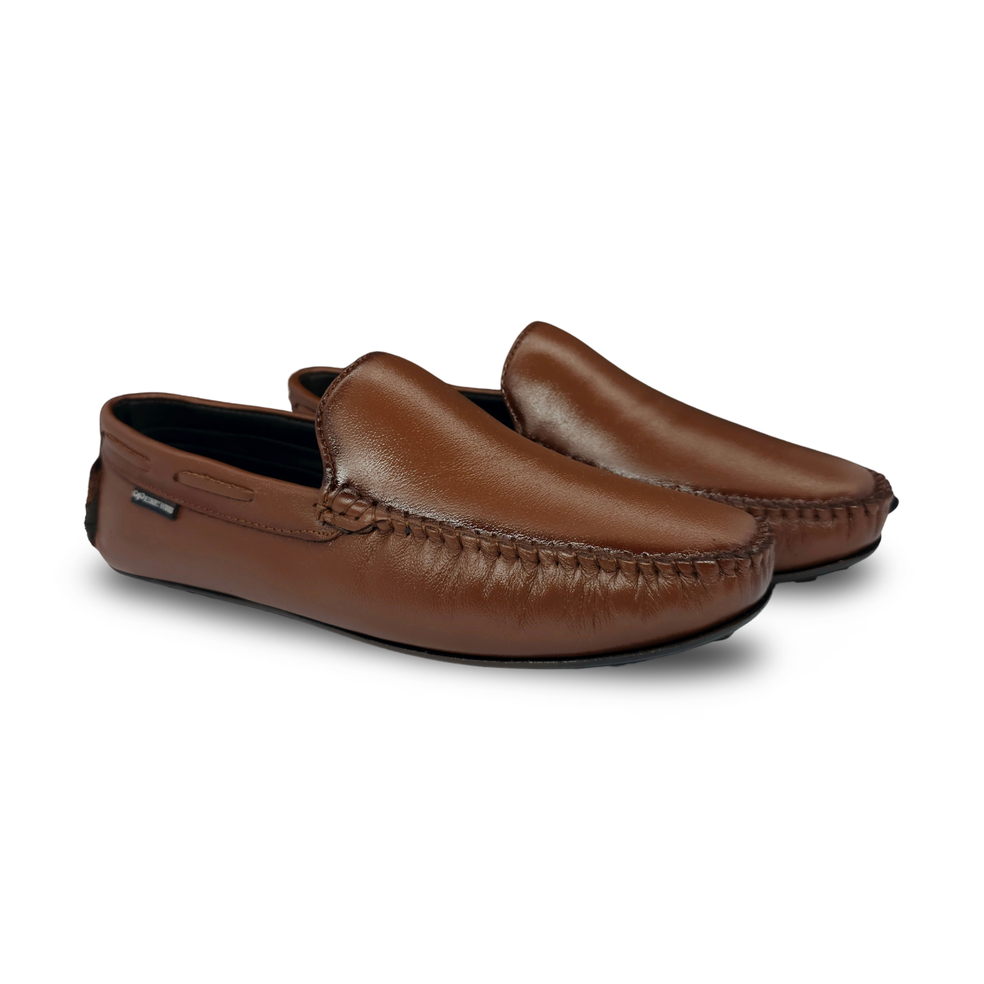 Classy Leather Loafers for Men- HW-2020-Tan