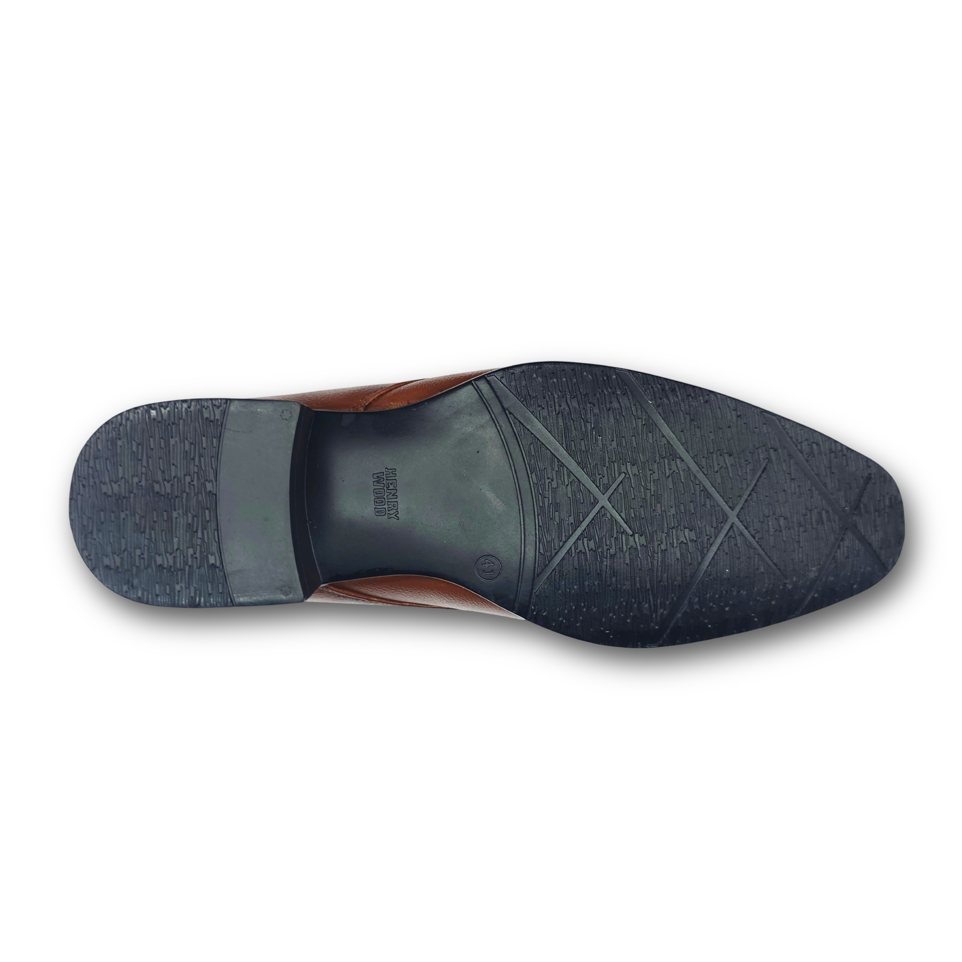 Tan genuine leather formal shoes for men-sole