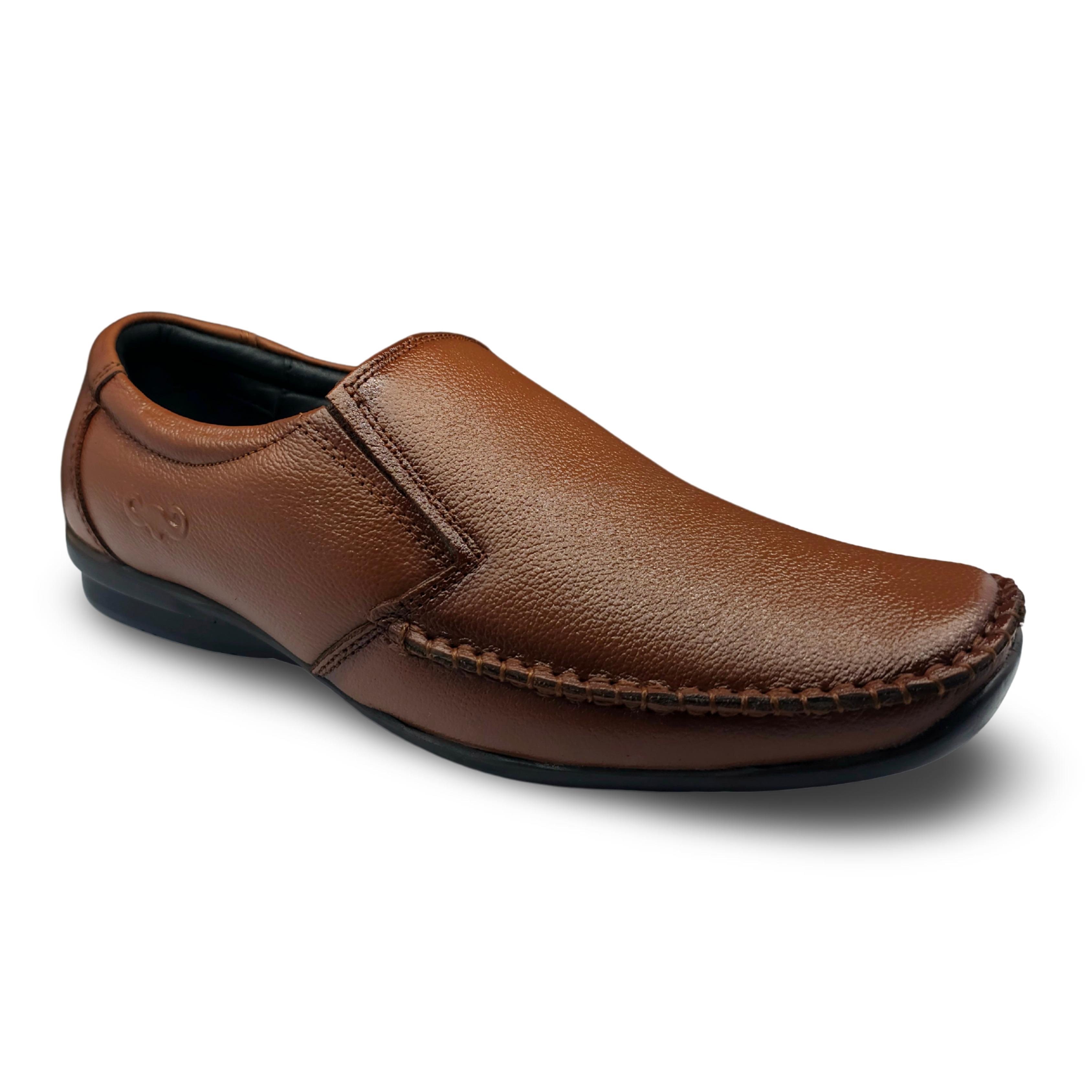 Classic Formal Leather Shoe For Men- HW-Tan-22