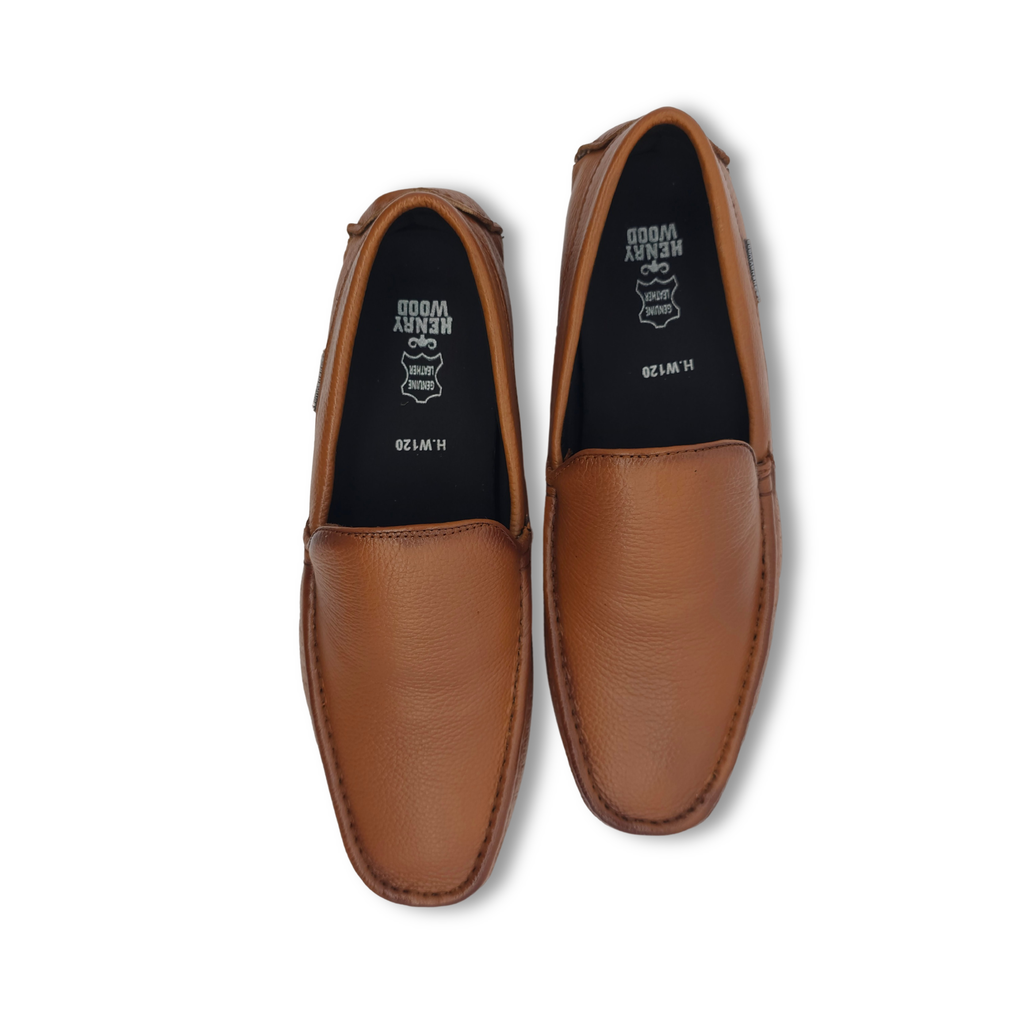 Casual Leather Loafers for Men - HW-120-Tan