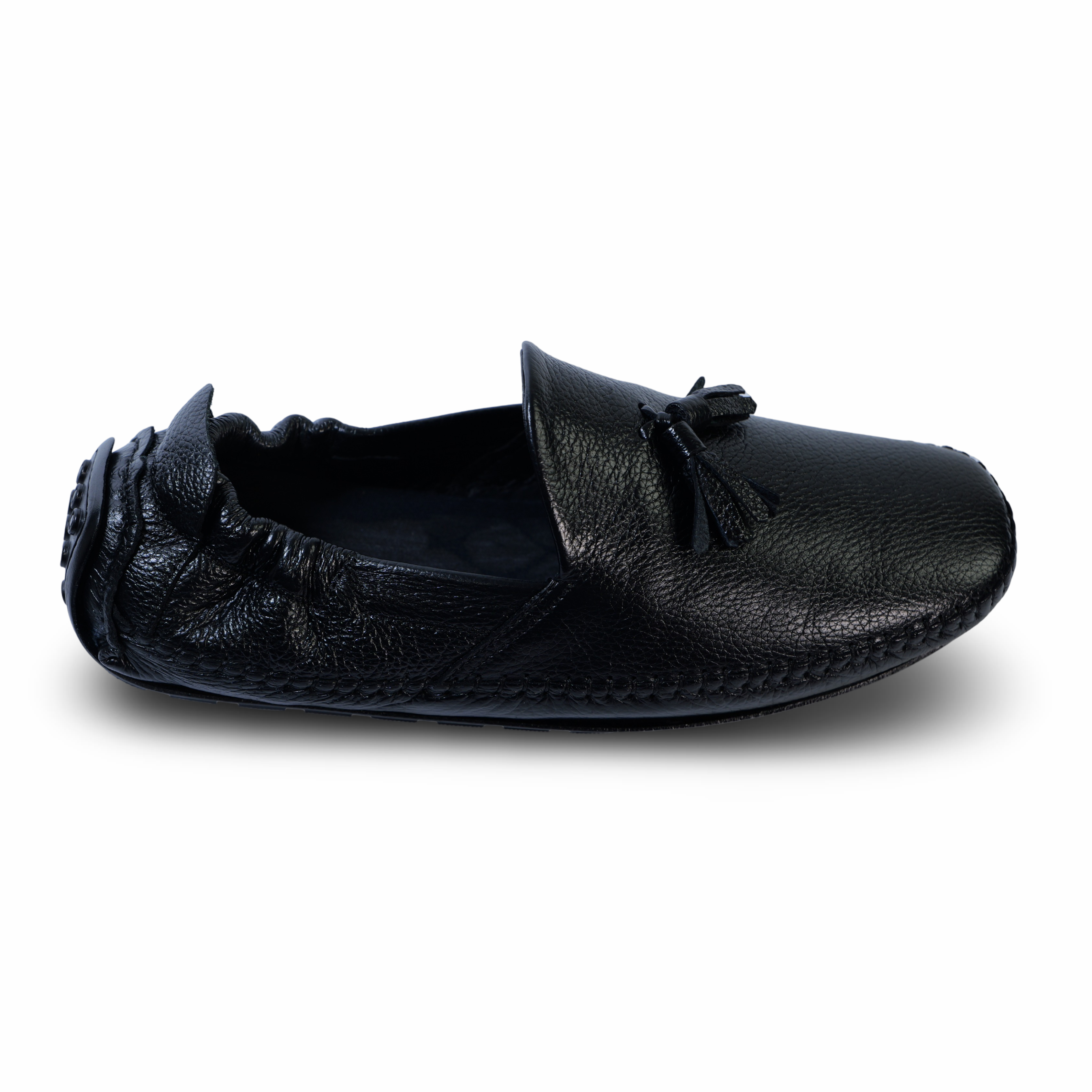 Men’s Tassel Leather Loafers- HW-910- Black