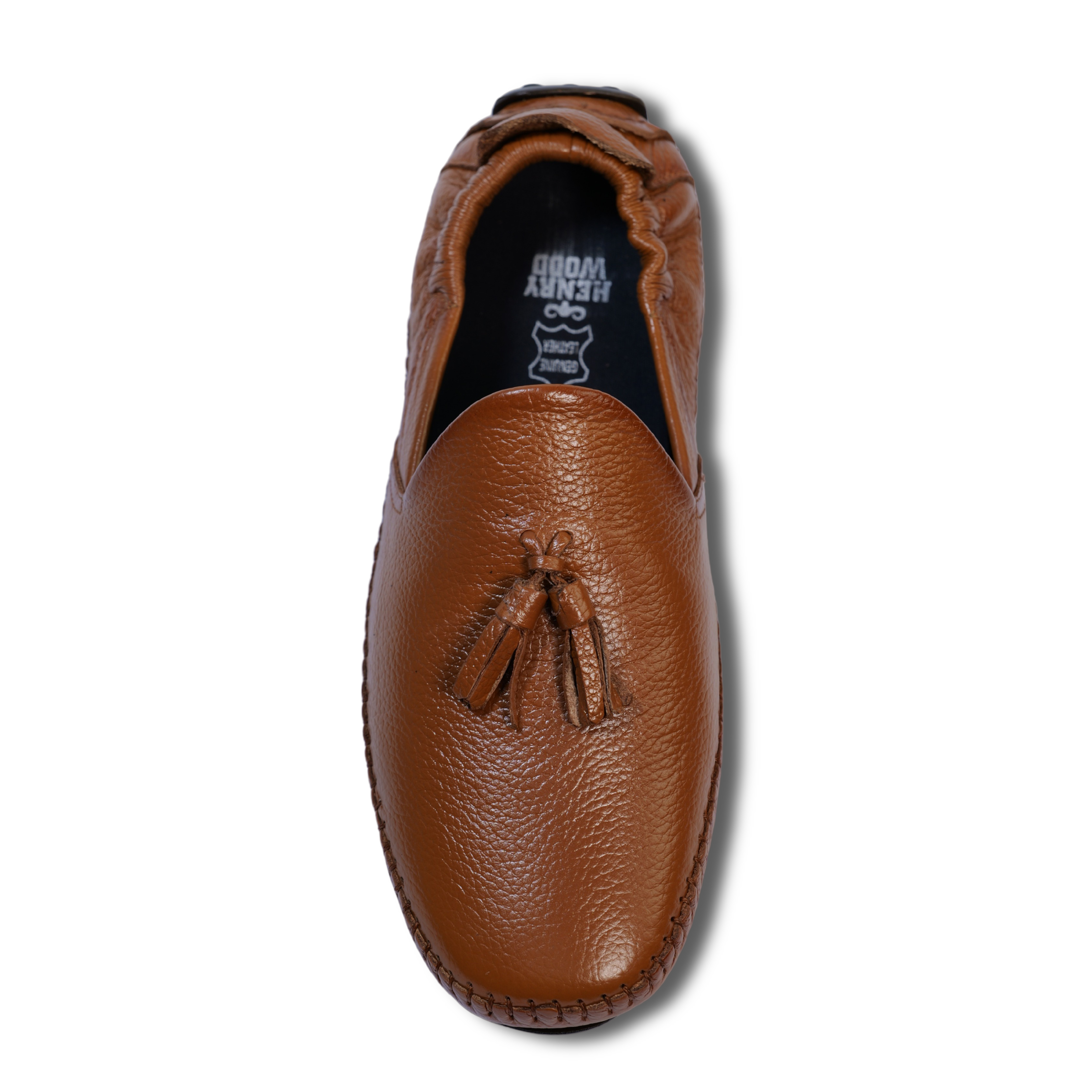 Men’s Tassel Leather Loafers- HW-910-Tan
