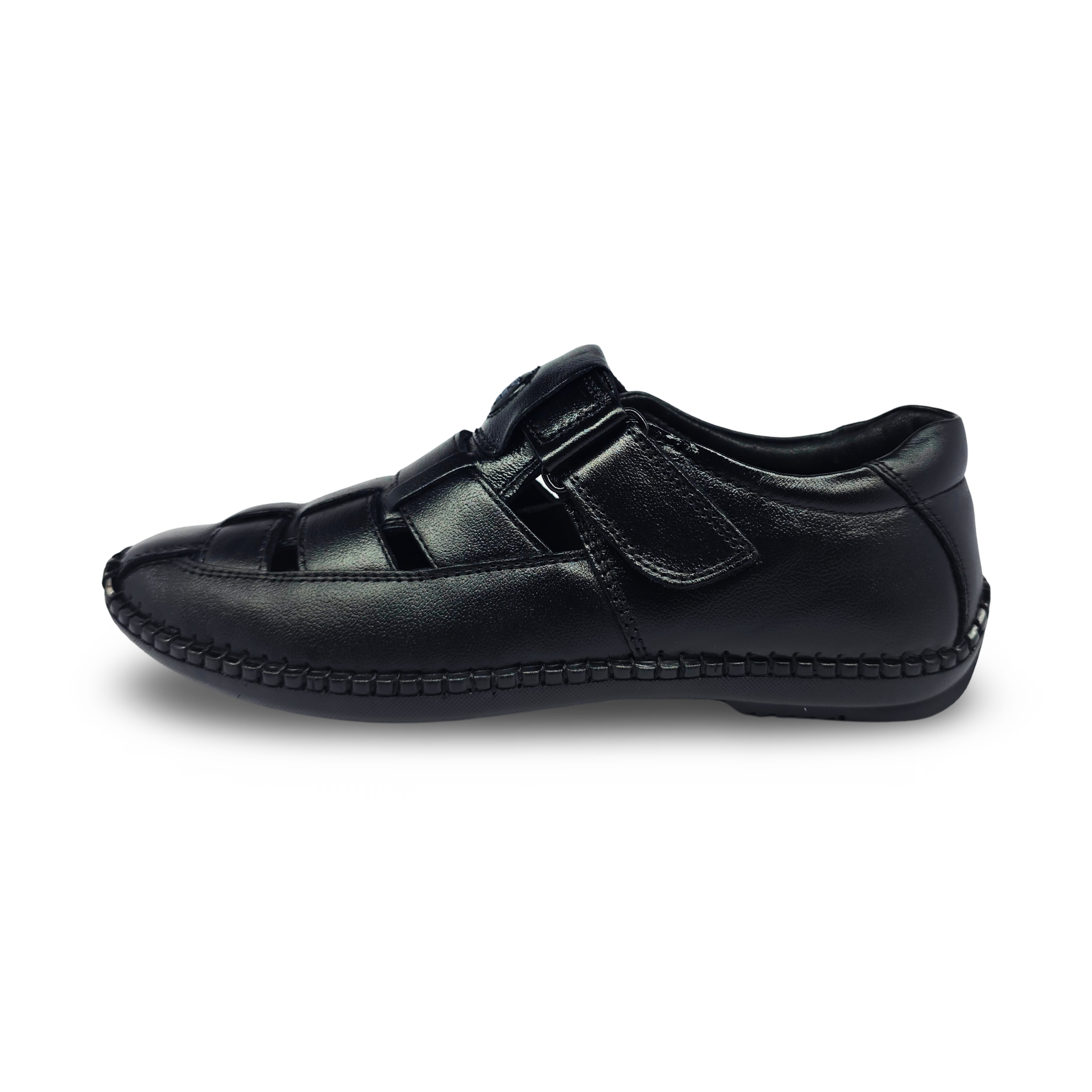Stylish Roman sandals for Men-HW-808-Black