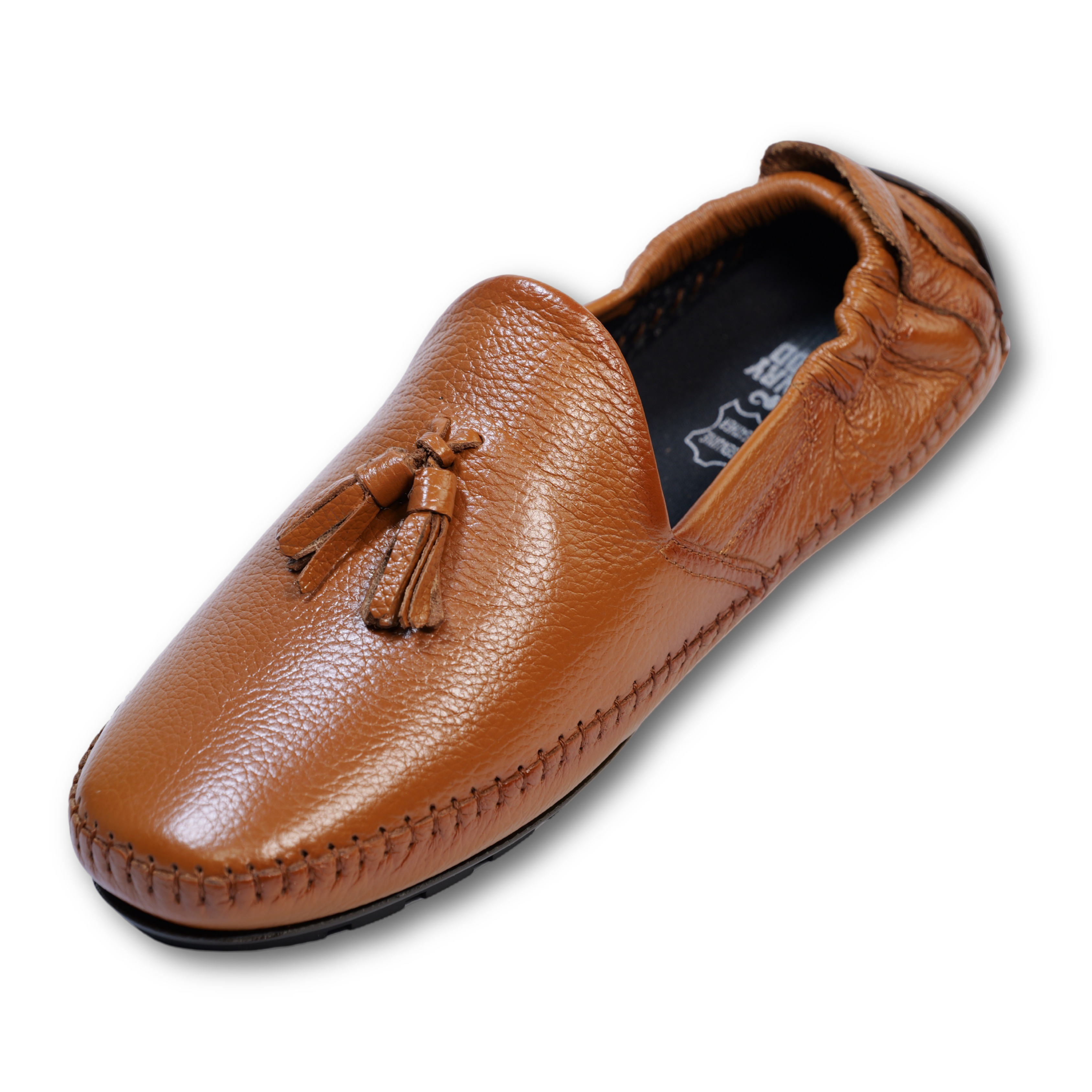 Men’s Tassel Leather Loafers- HW-910-Tan
