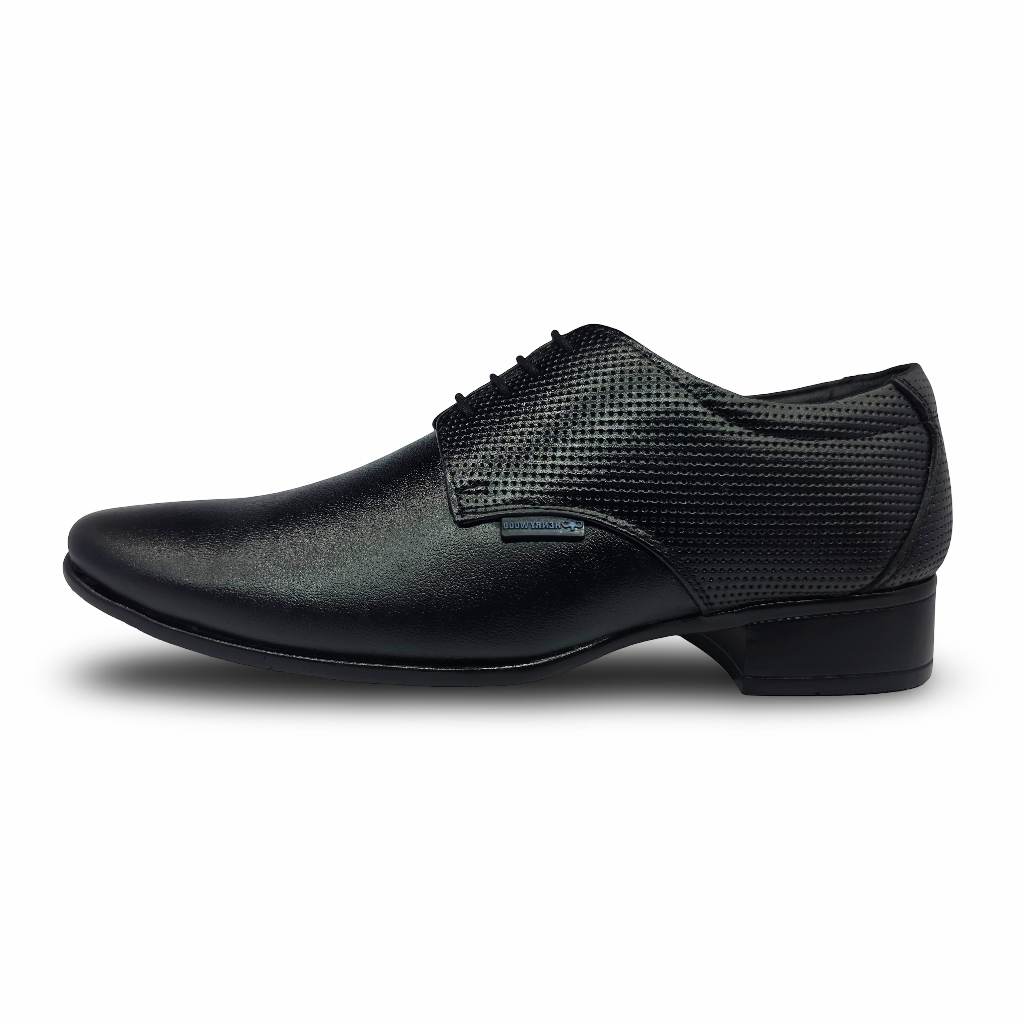 Top-Class Formal leather shoe for men-HW-474-Black
