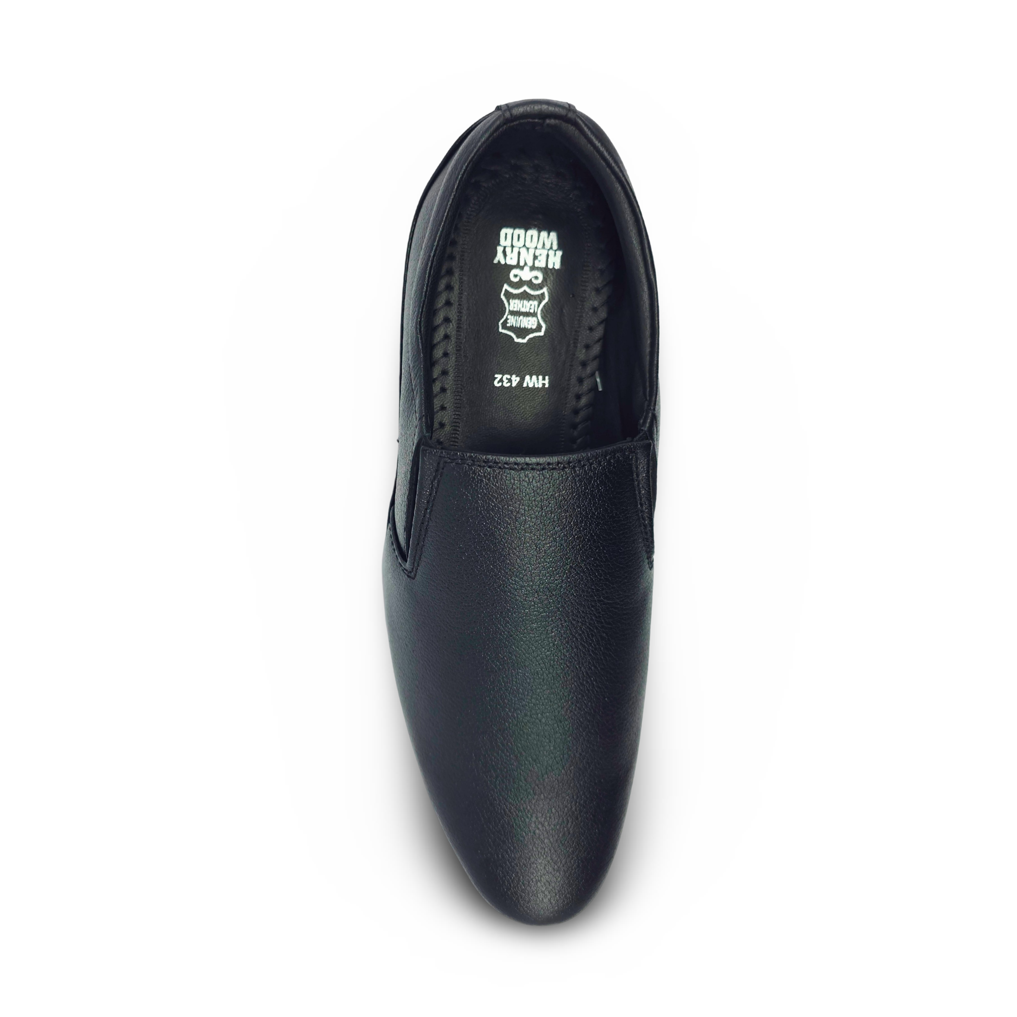 Modern Formal Leather Shoes-HW-432-Black