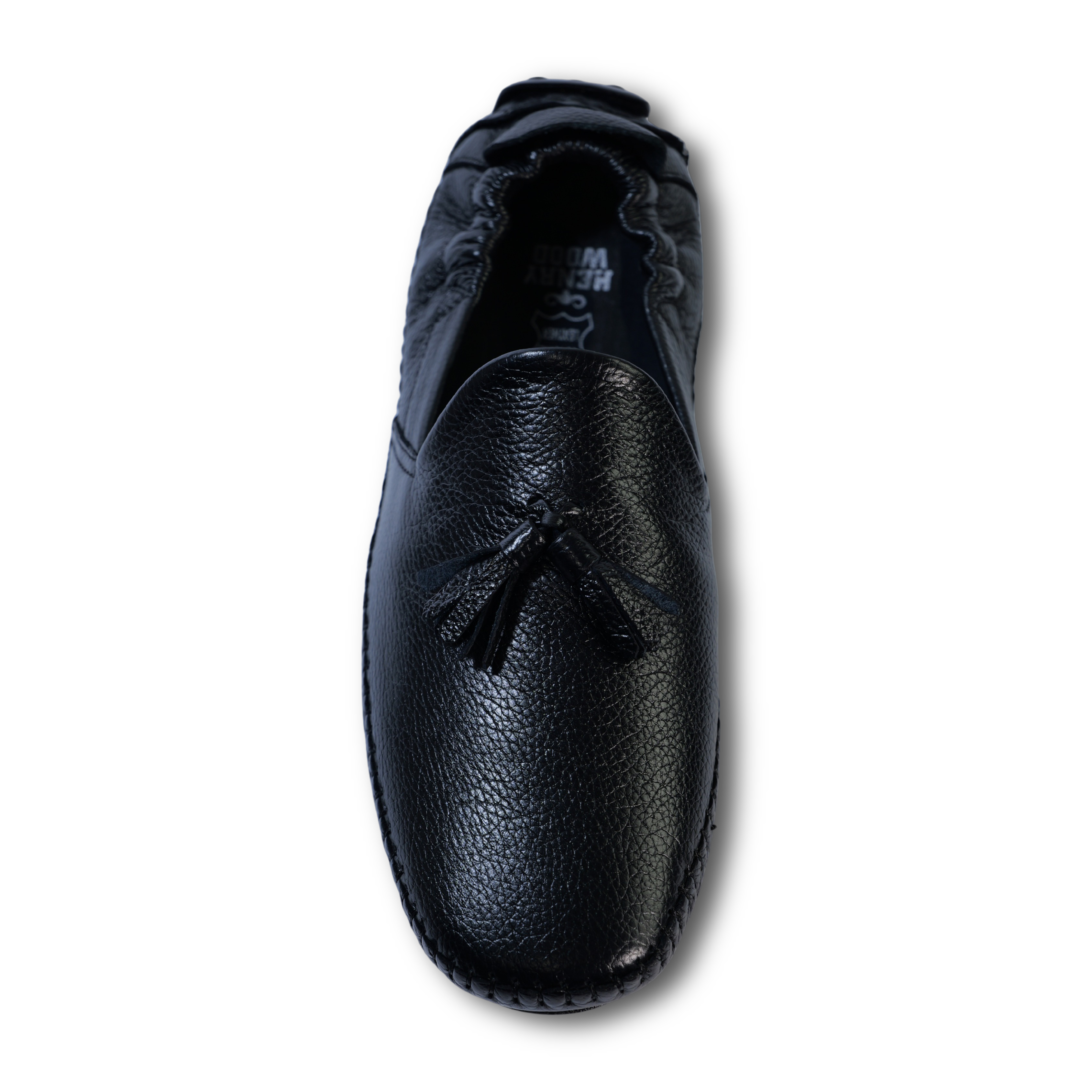 Men’s Tassel Leather Loafers- HW-910- Black