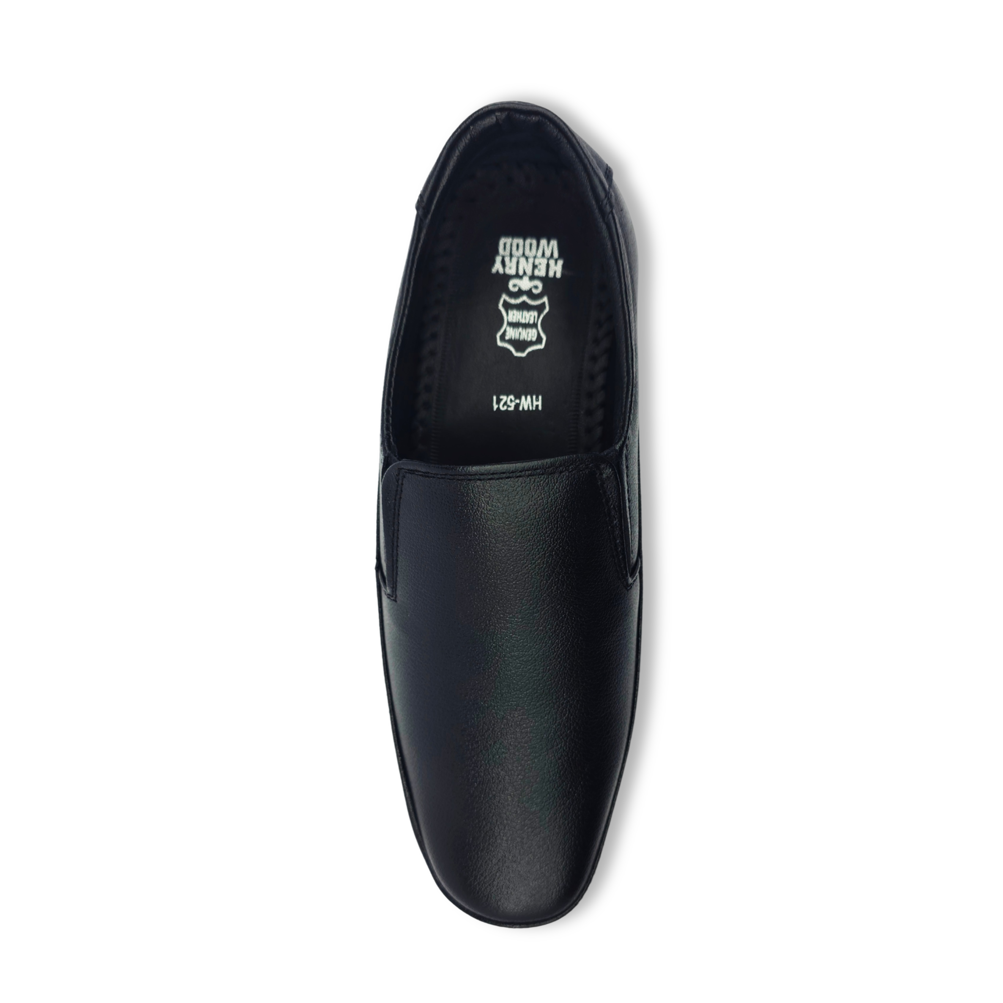 Luxe Formal Leather Shoes-HW-521-Black