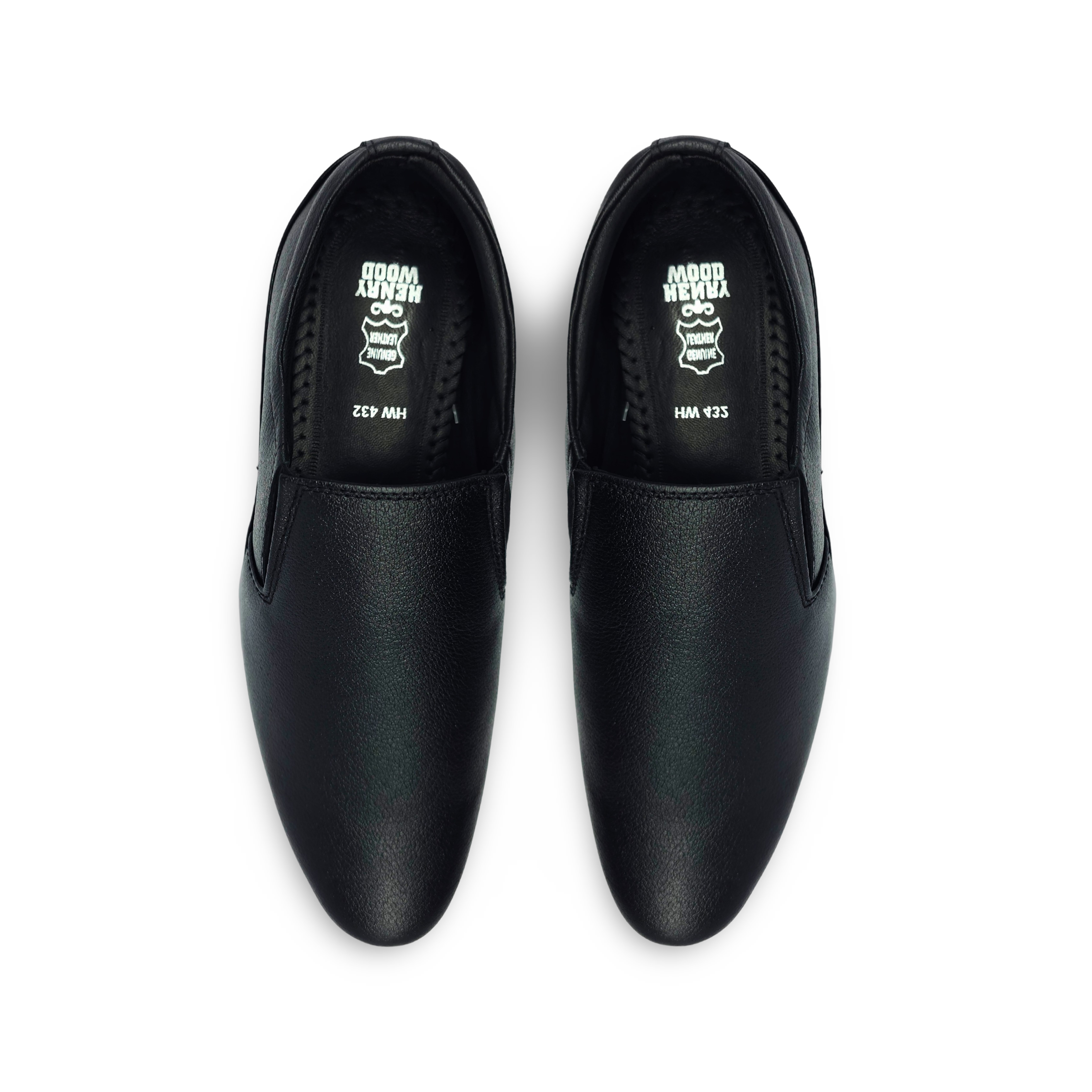 Modern Formal Leather Shoes-HW-432-Black