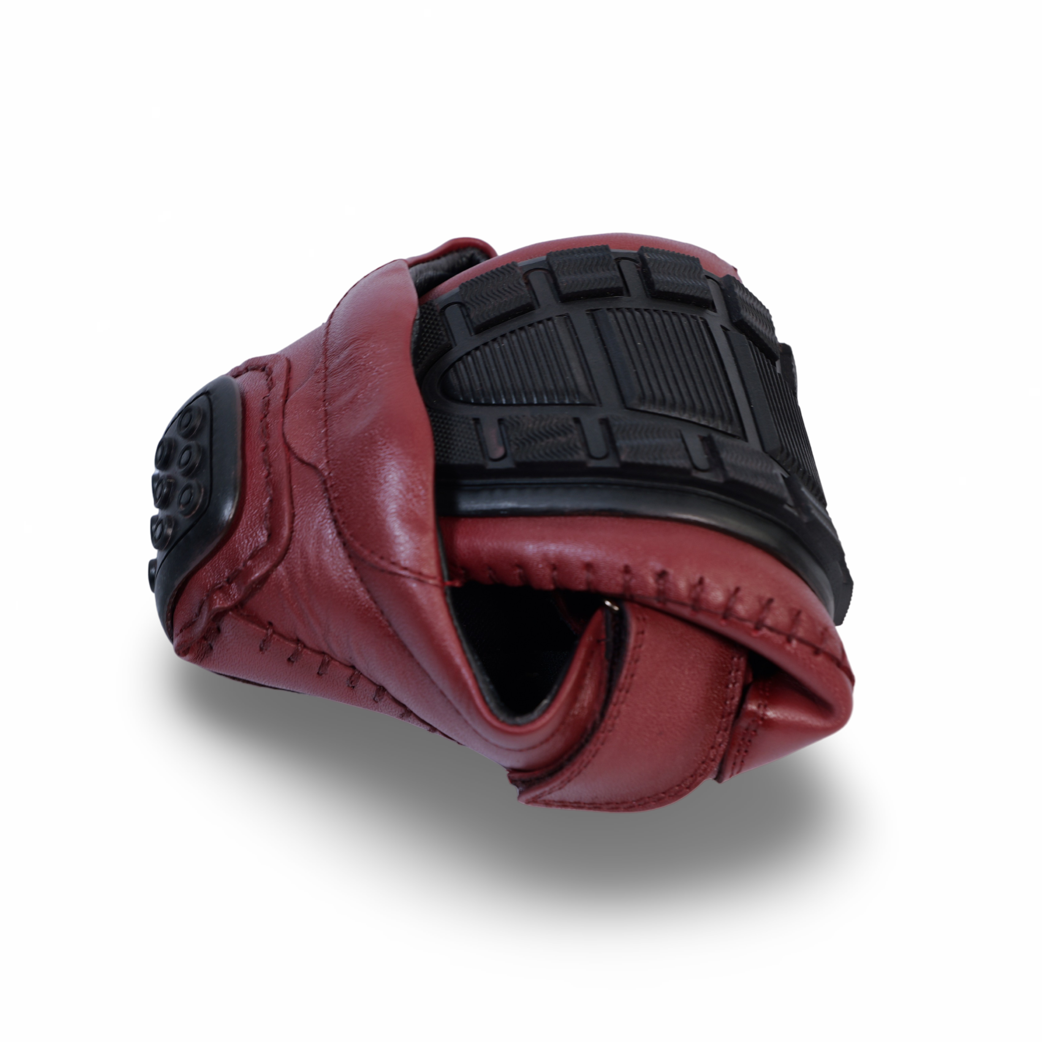 Men’s Roman Velcro Leather Sandals For Men- HW-903-Cherry