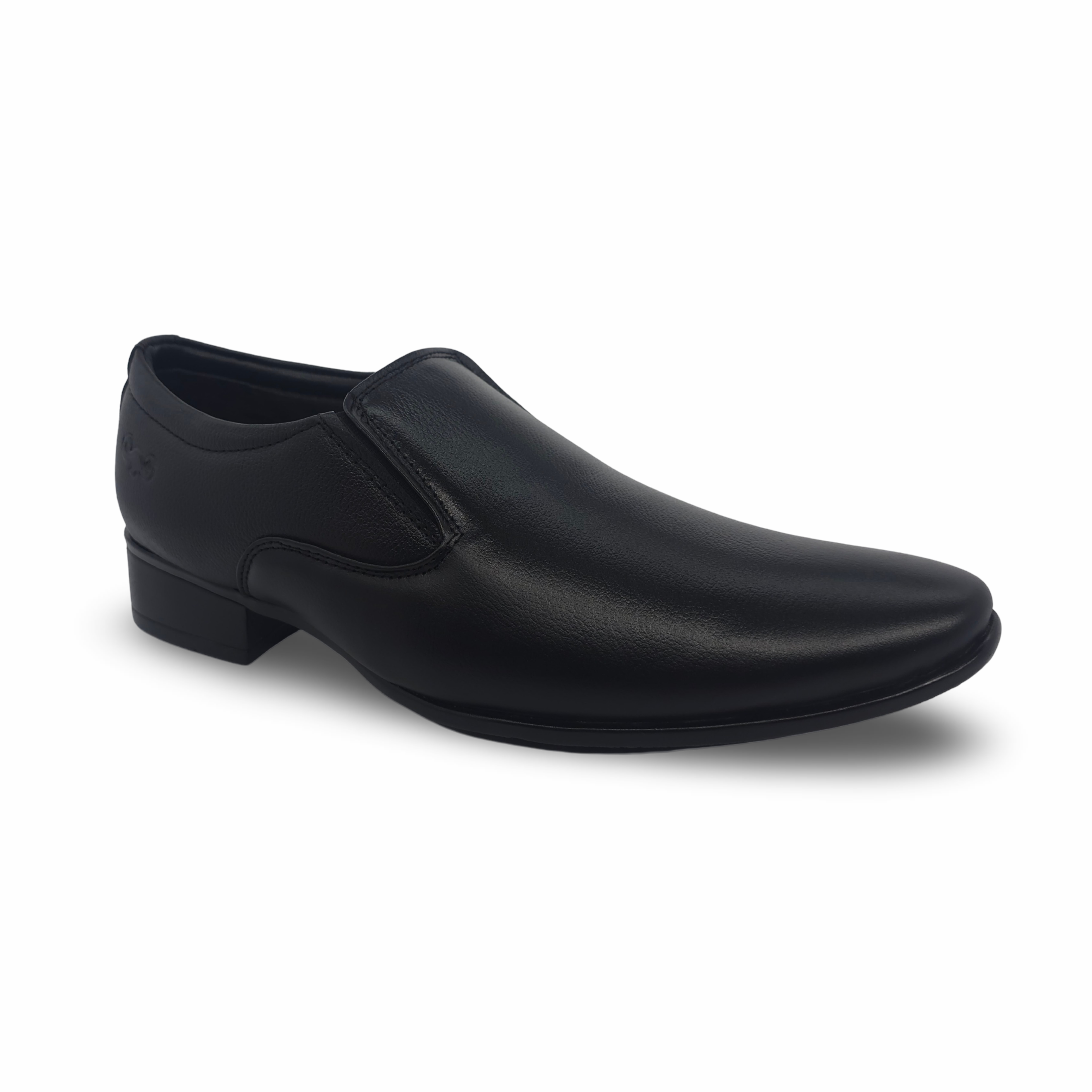 Classic Moccasin Leather Shoes - HW-476- Black