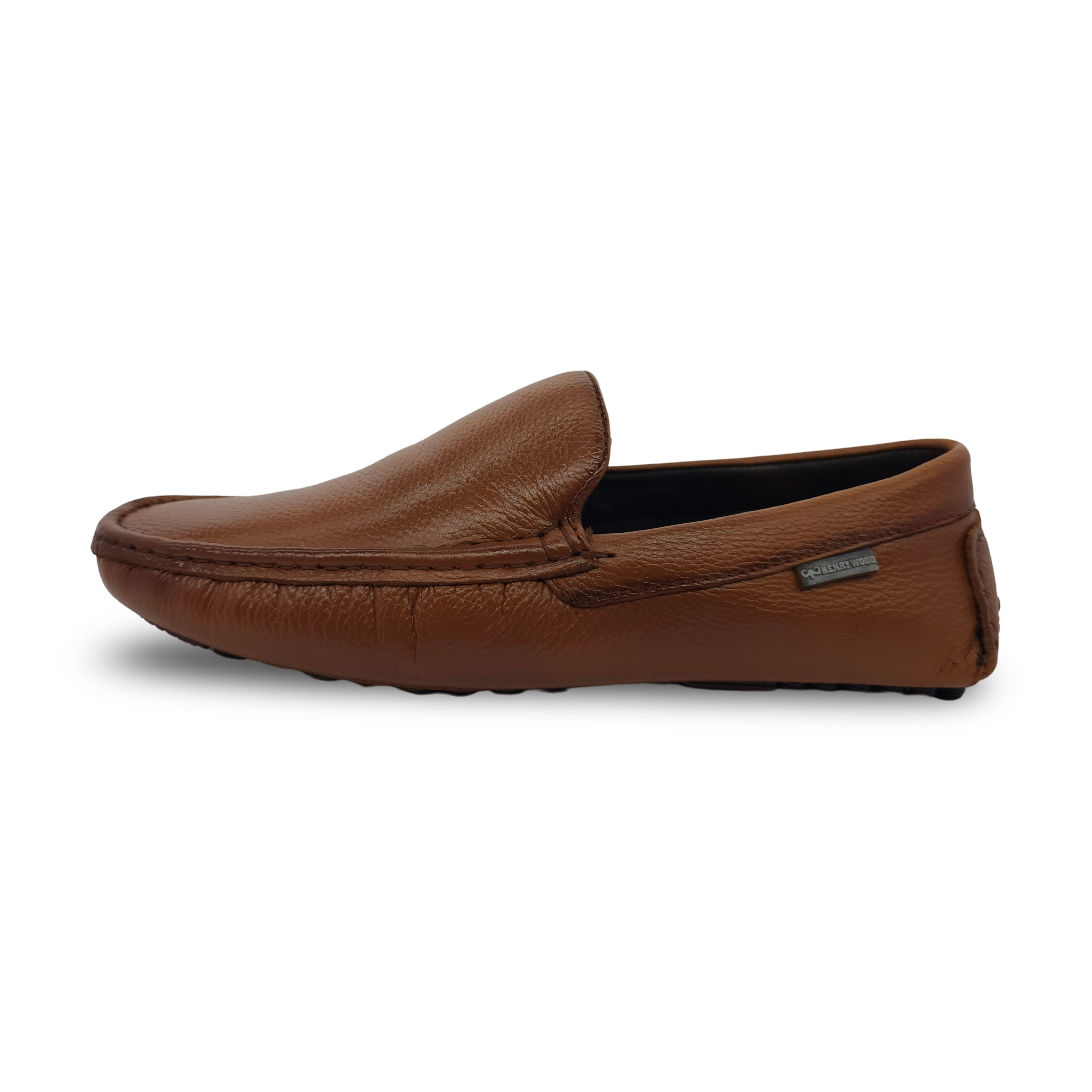 Casual Leather Loafers for Men - HW-120-Tan