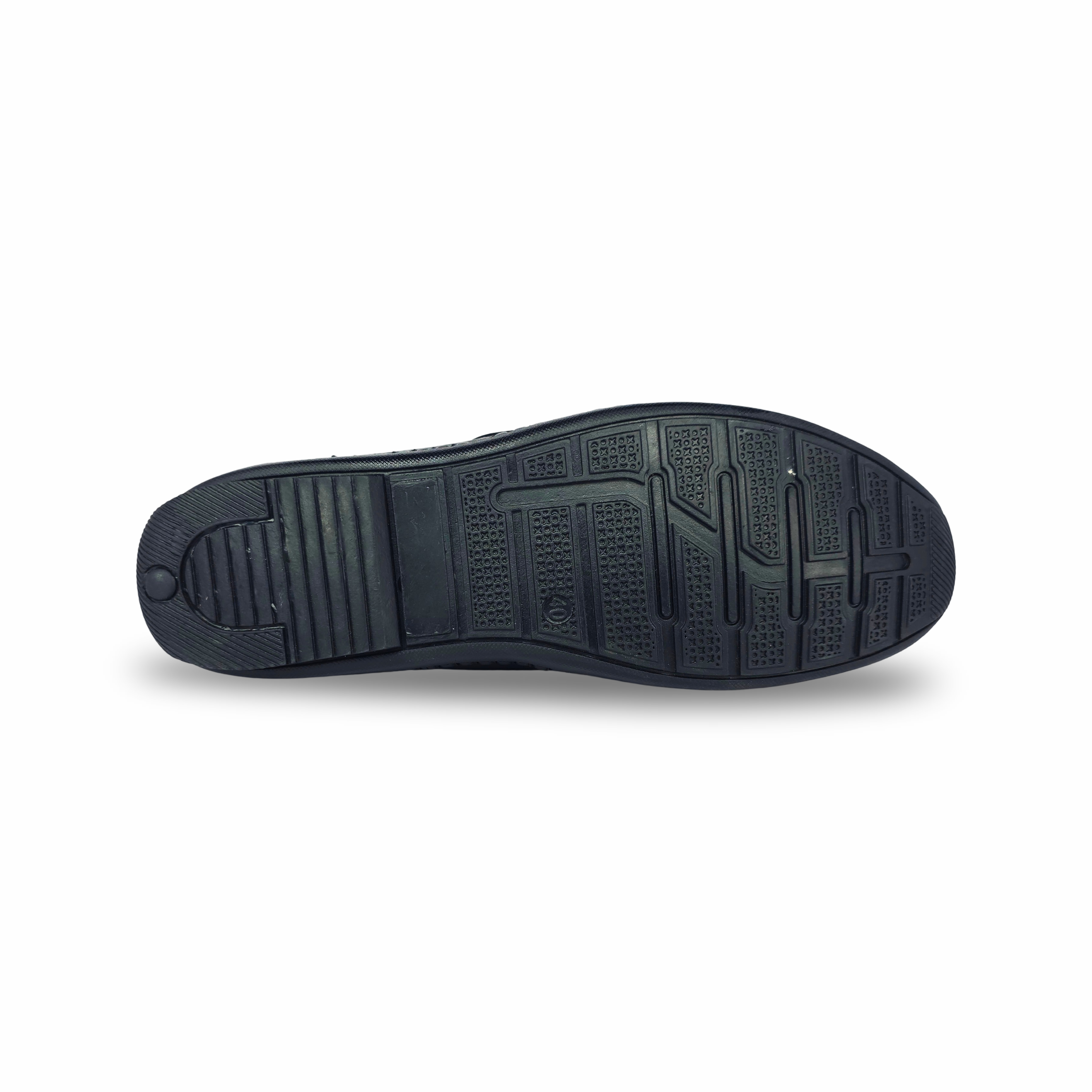 Premium Flexible Upper Stich  Casual Leather Shoe for Men-HW-815-Black