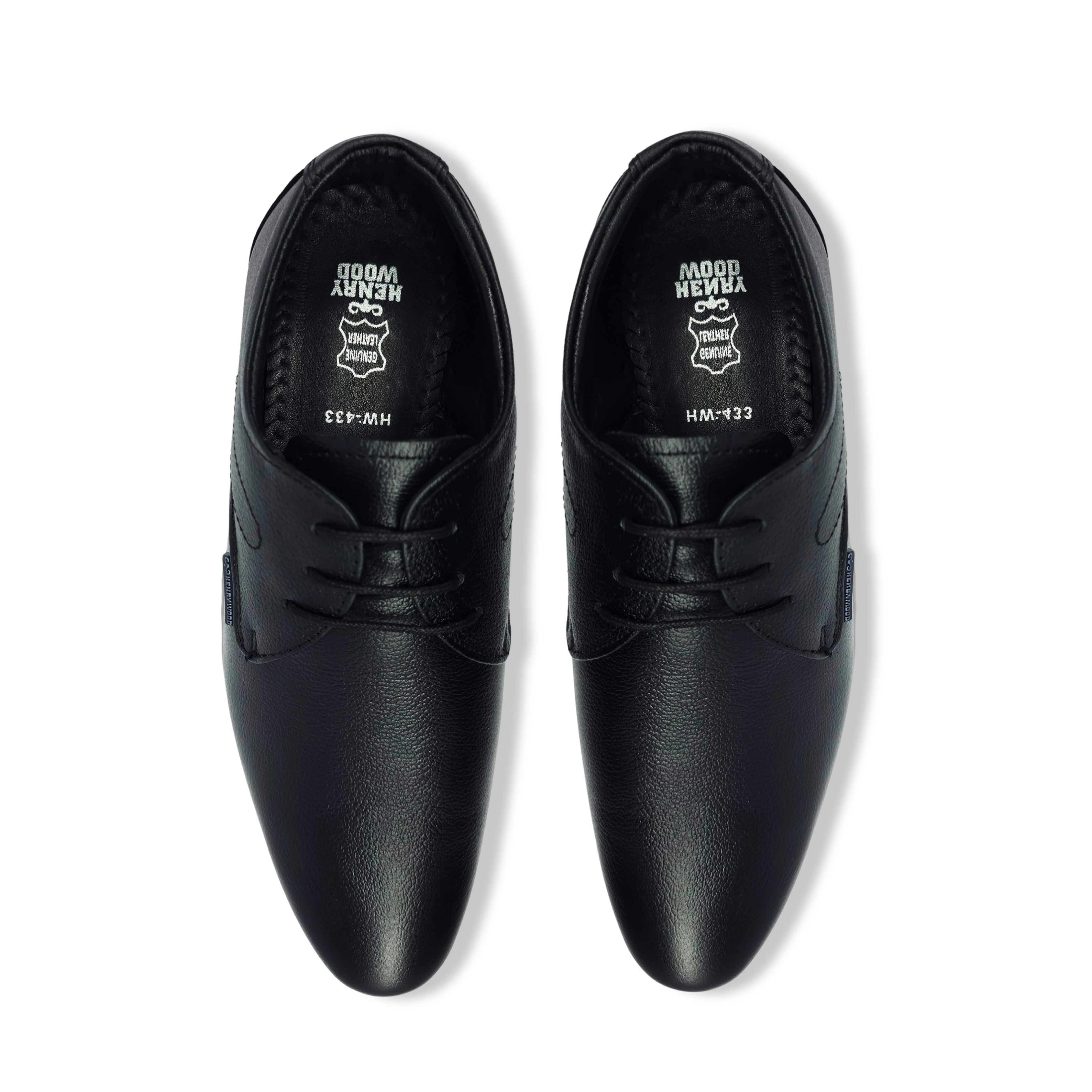 Elite Derby Formal Shoes-HW-433-Black
