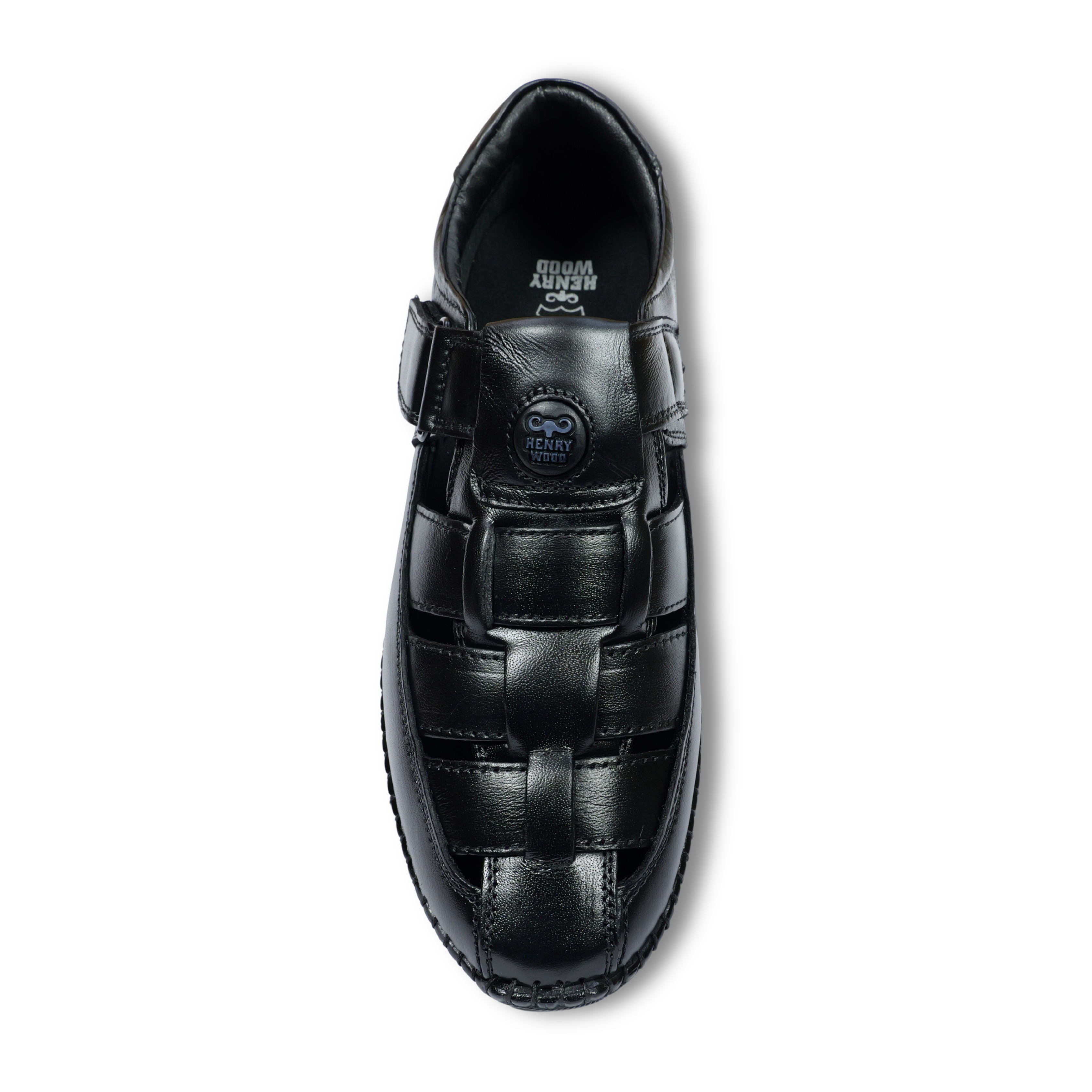 Stylish Roman sandals for Men-HW-808-Black