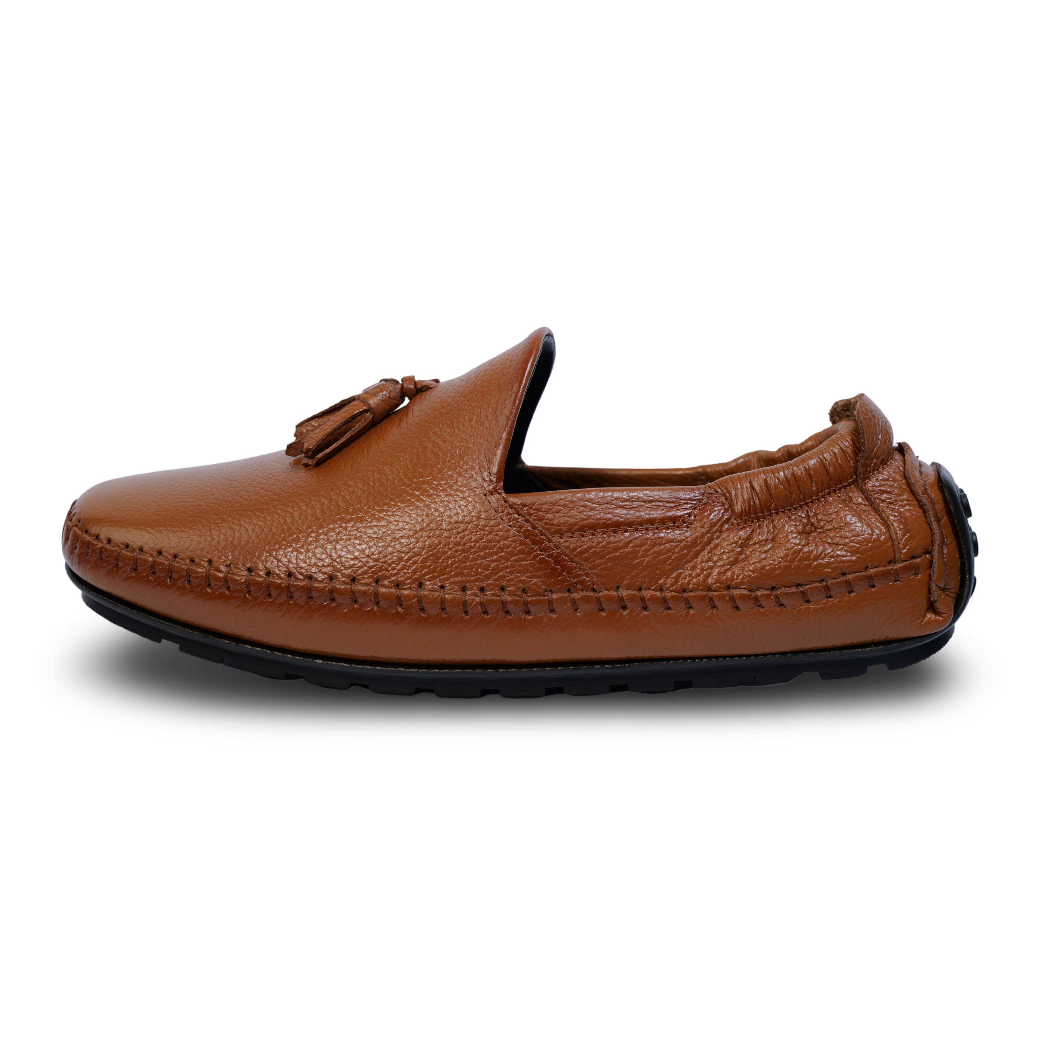 Men’s Tassel Leather Loafers- HW-910-Tan