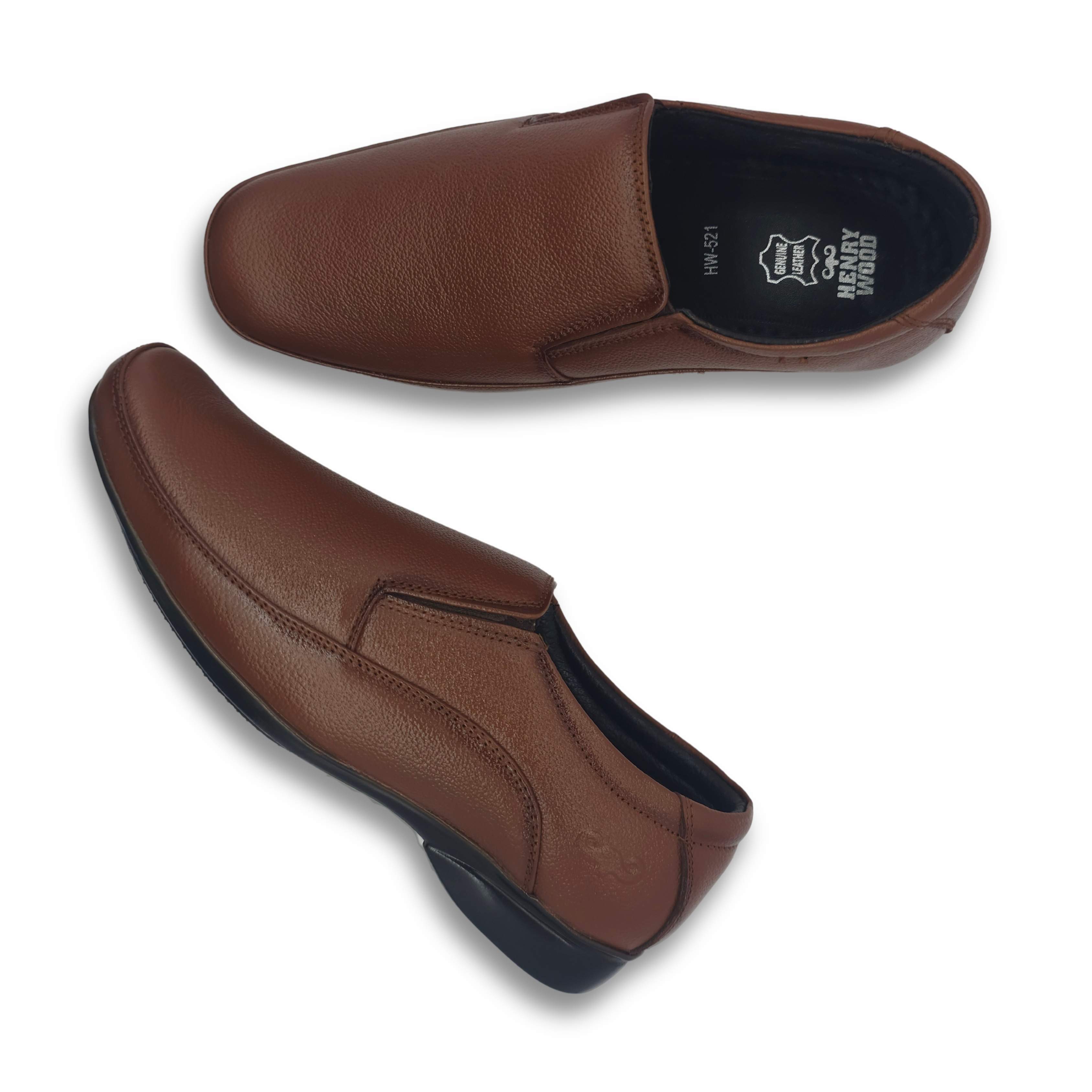 Luxe Formal Leather Shoes-HW-521-Tan
