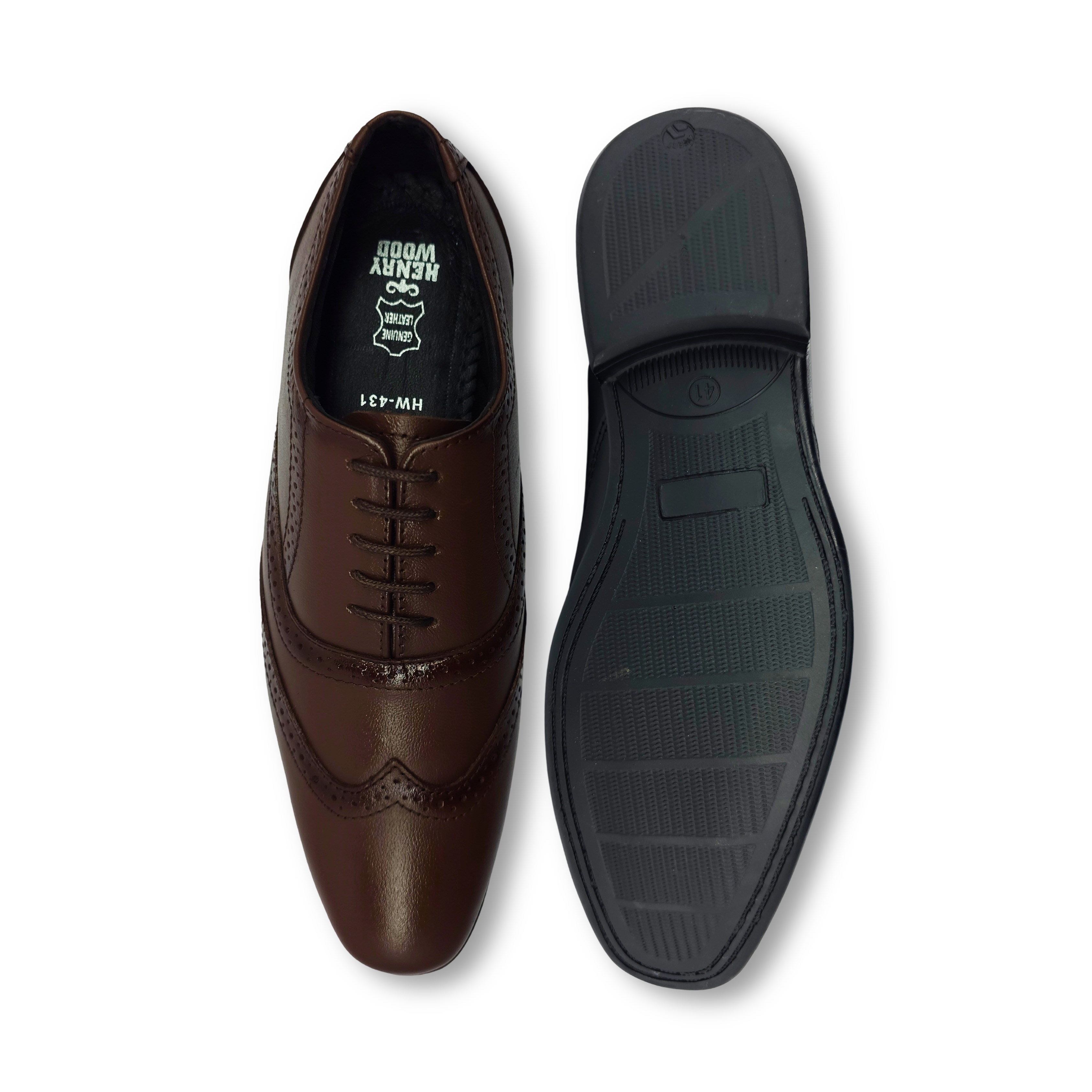 Formal Brogue Formal Genuine Leather Shoe -Top and Bottom 